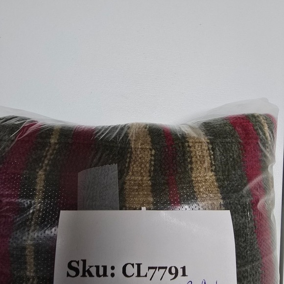 Vintage Monte Carlo Sweater Mens 42 Medium Green Striped Lambs Wool Y2K Retro - Picture 13 of 13